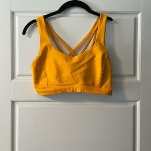lululemon athletica Orange Strappy Sports Bra
